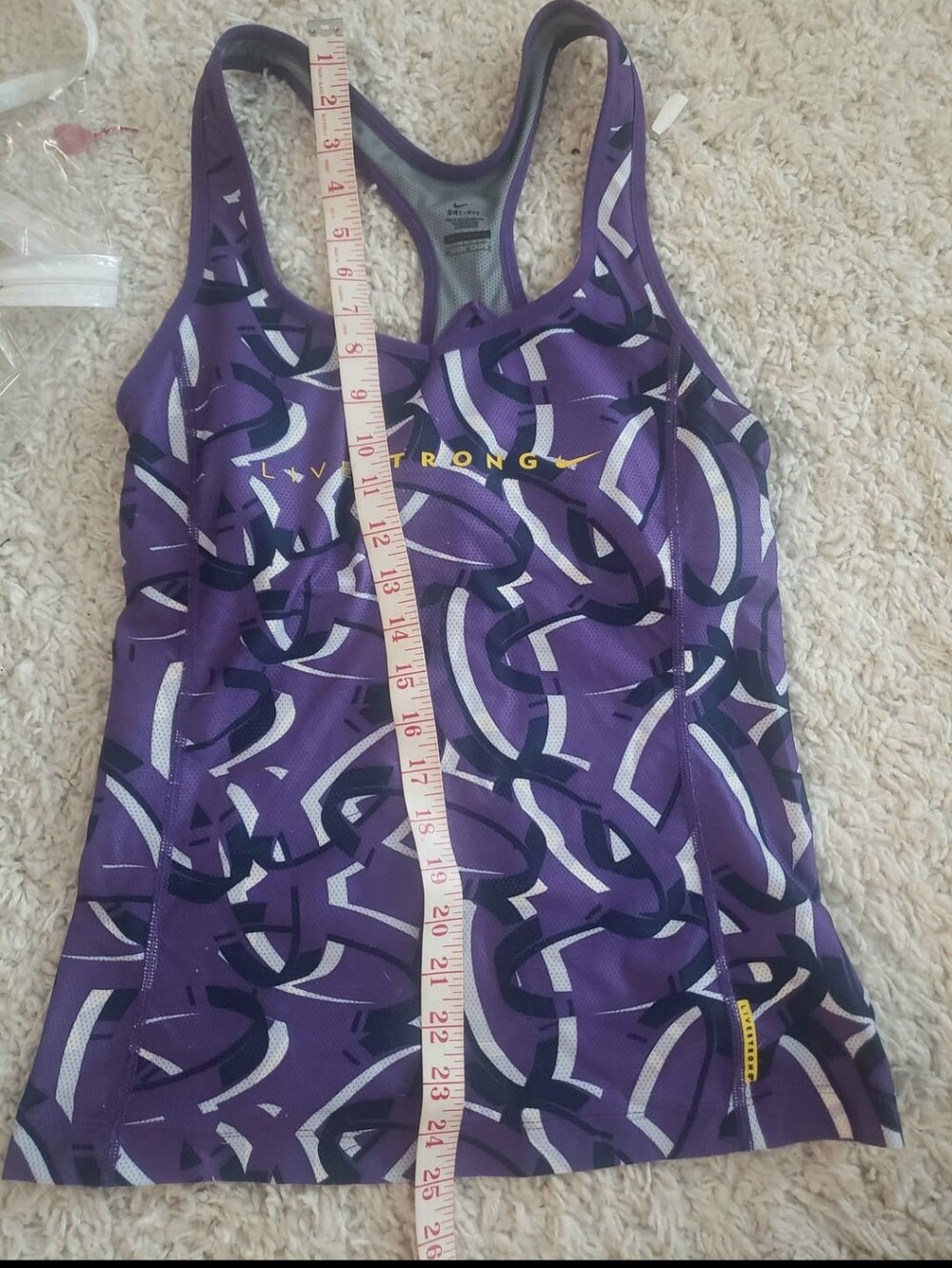 Nike Purple Patterned Racerback Training Tank - Picture 7 of 7